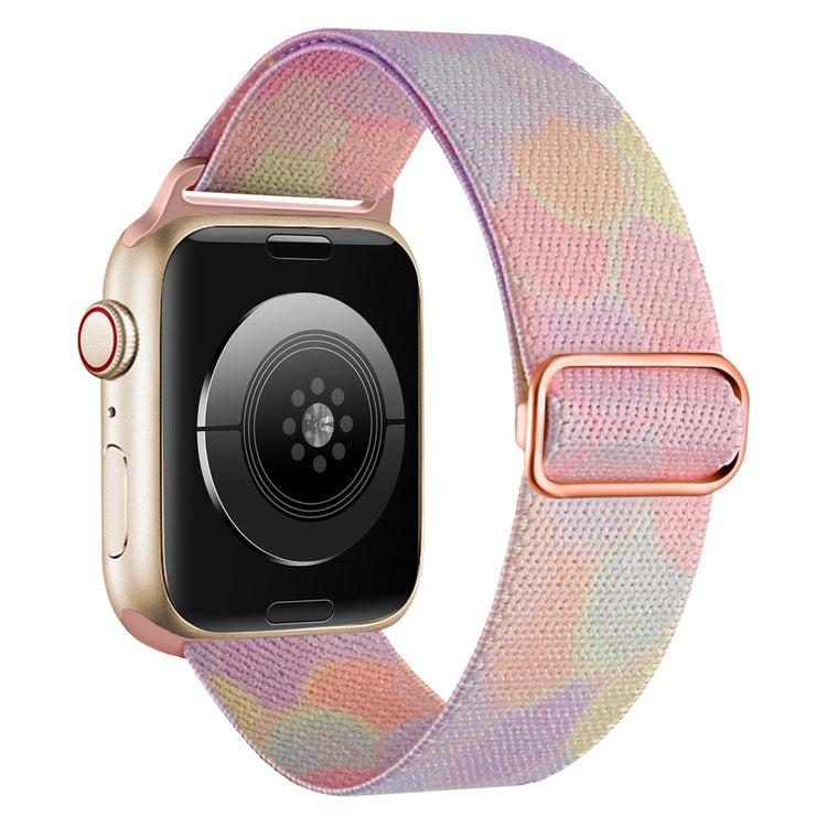 Mega Kønt Metal Og Nylon Universal Rem passer til Apple Smartwatch - Pink#serie_5