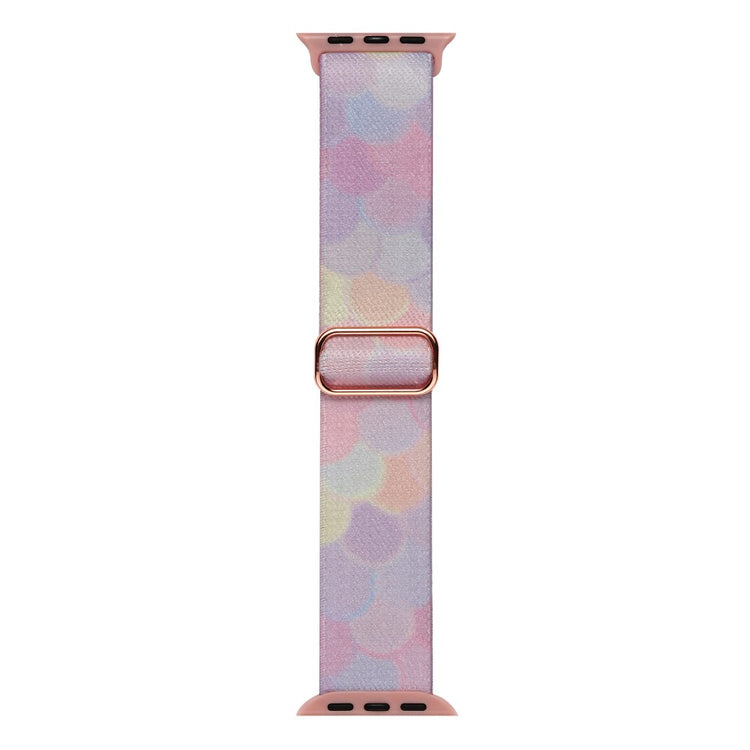 Mega Kønt Metal Og Nylon Universal Rem passer til Apple Smartwatch - Pink#serie_5