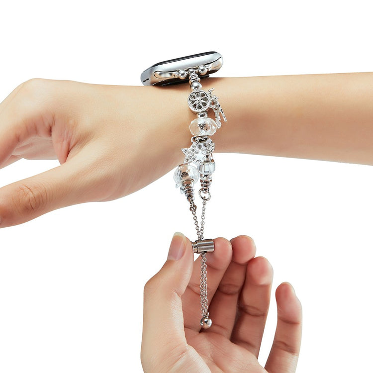 Helt Vildt Cool Metal Universal Rem passer til Apple Smartwatch - Sølv#serie_3