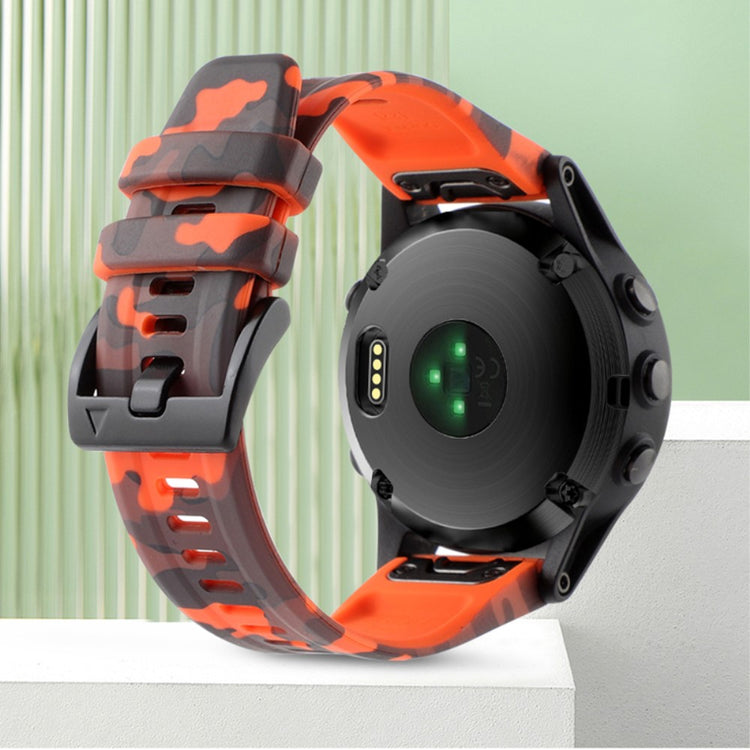 Holdbart Metal Og Silikone Universal Rem passer til Smartwatch - Orange#serie_4