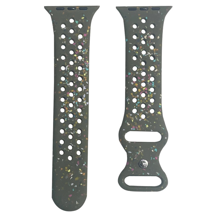 Mega Slidstærk Silikone Universal Rem passer til Apple Smartwatch - Grøn#serie_3