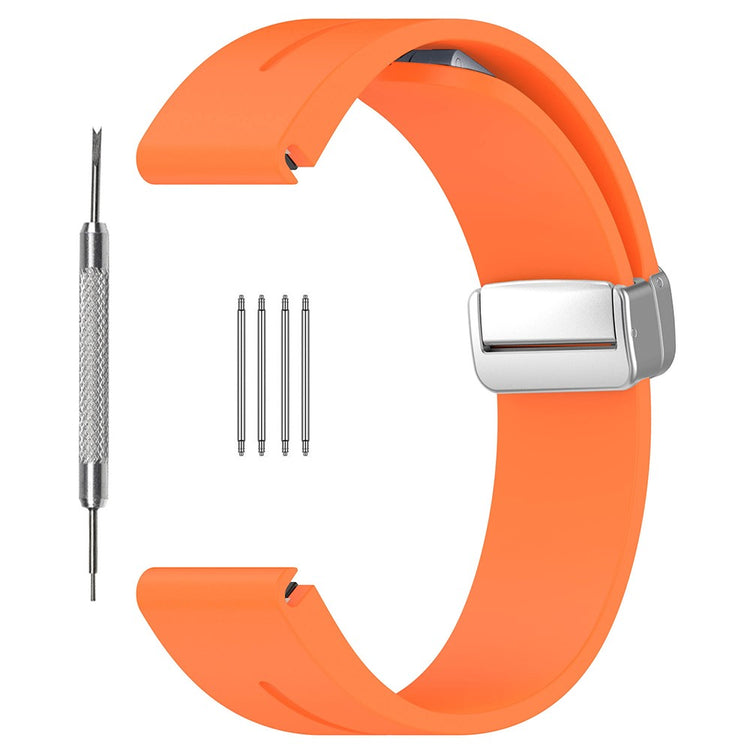 Fortrinligt Silikone Universal Rem passer til Smartwatch - Orange#serie_4