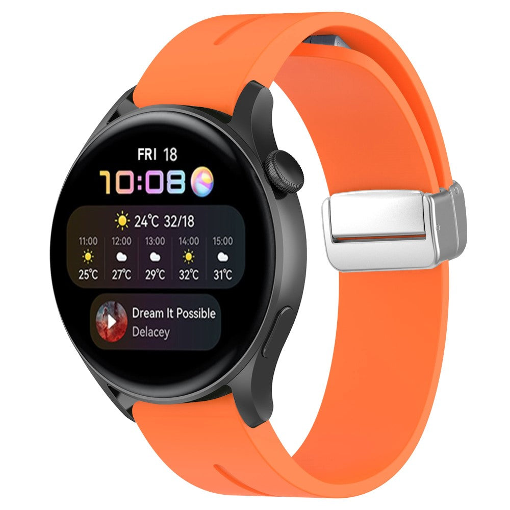 Fortrinligt Silikone Universal Rem passer til Smartwatch - Orange#serie_4