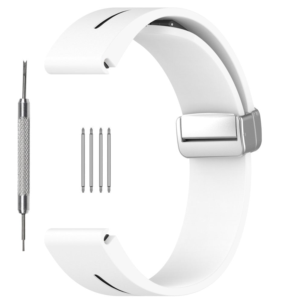Udsøgt Silikone Universal Rem passer til Smartwatch - Hvid#serie_5