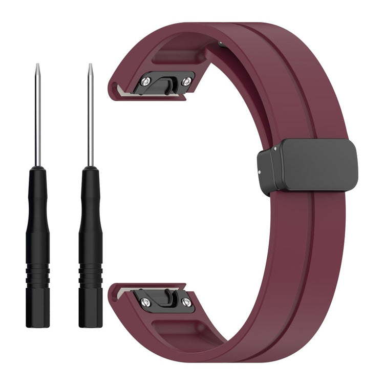 Vildt Elegant Silikone Universal Rem passer til Garmin Smartwatch - Rød#serie_8