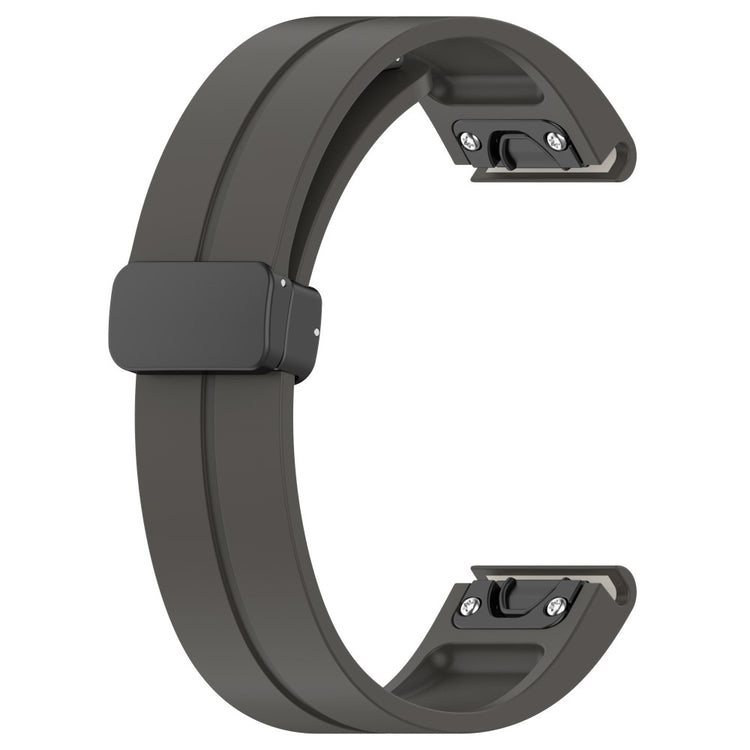 Vildt Elegant Silikone Universal Rem passer til Garmin Smartwatch - Sølv#serie_10