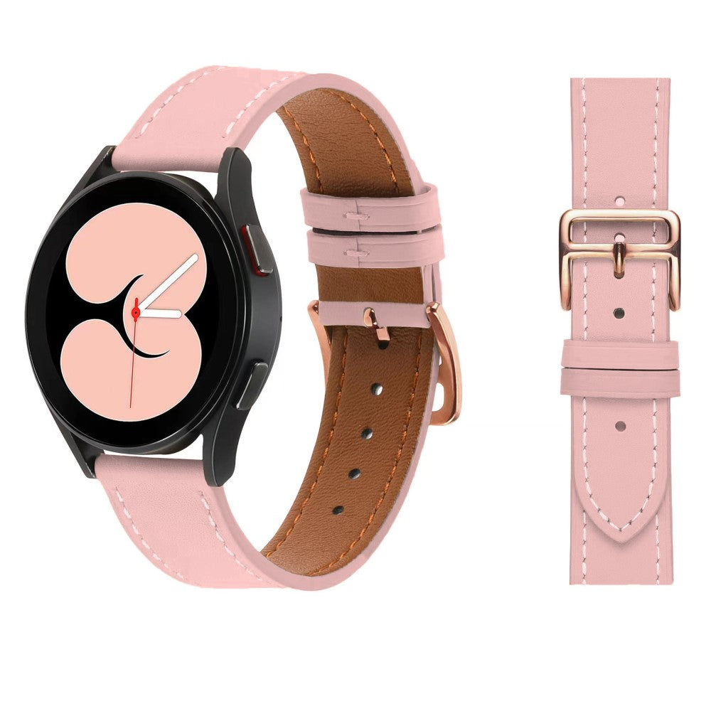 Rigtigt Pænt Kunstlæder Universal Rem passer til Smartwatch - Pink#serie_3