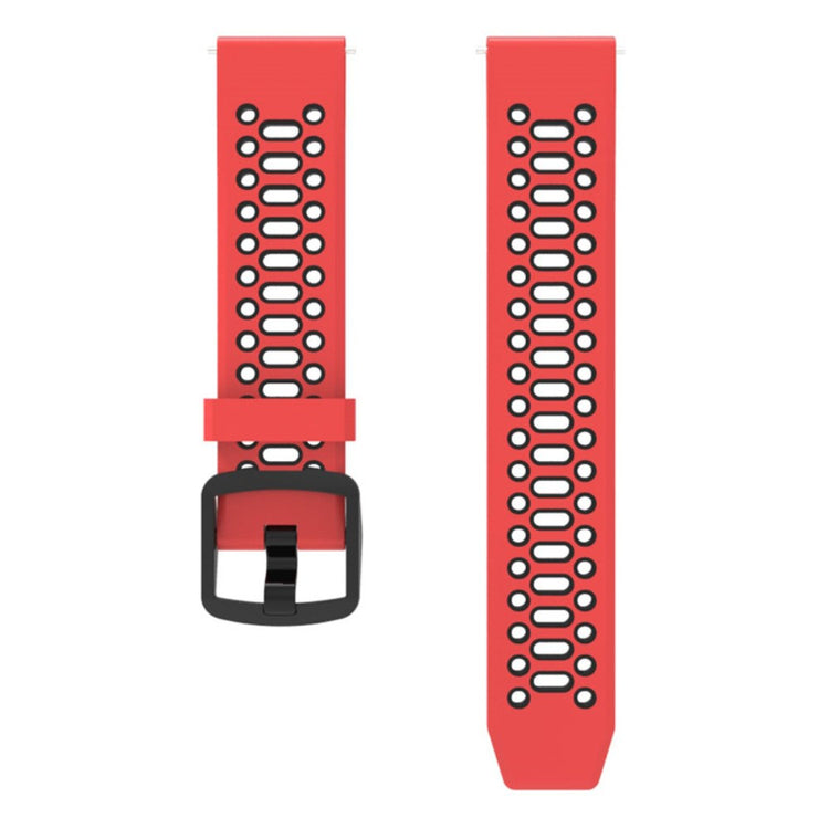 Coros Pace 2 / Garmin vivoactive 5 / GarminActive 5 / Venu Sq 2 Dual Color Watch Strap 20mm Silicone Watchband - Red / Black#serie_5