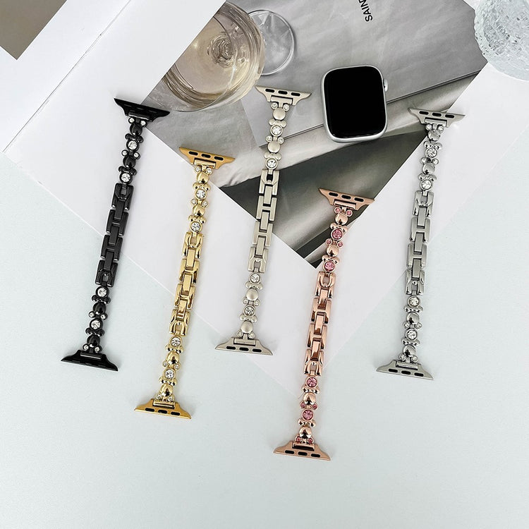 Godt Rhinsten Universal Rem passer til Apple Smartwatch - Guld#serie_2