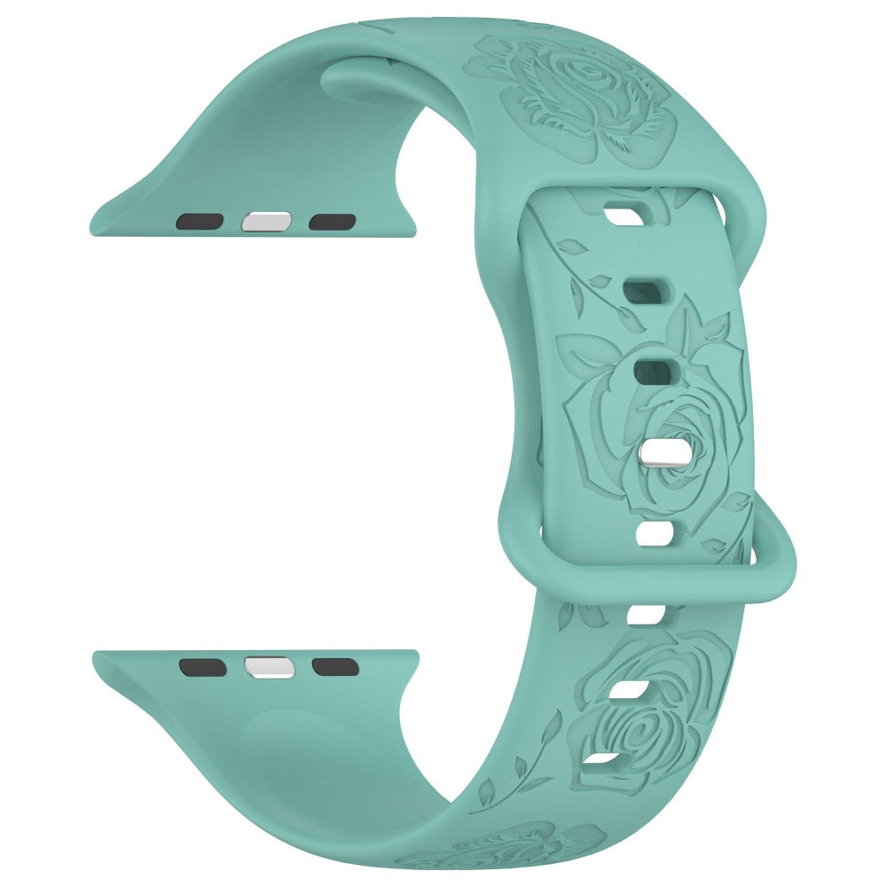 Holdbart Silikone Universal Rem passer til Apple Smartwatch - Grøn#serie_14