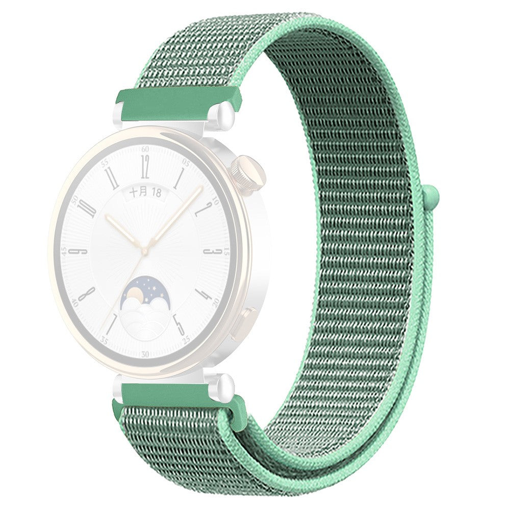 Huawei Watch GT 4 41mm / Garmin Venu 3S Watch Band 18mm Nylon Loop Adjustable Wrist Strap - Lake Green#serie_5