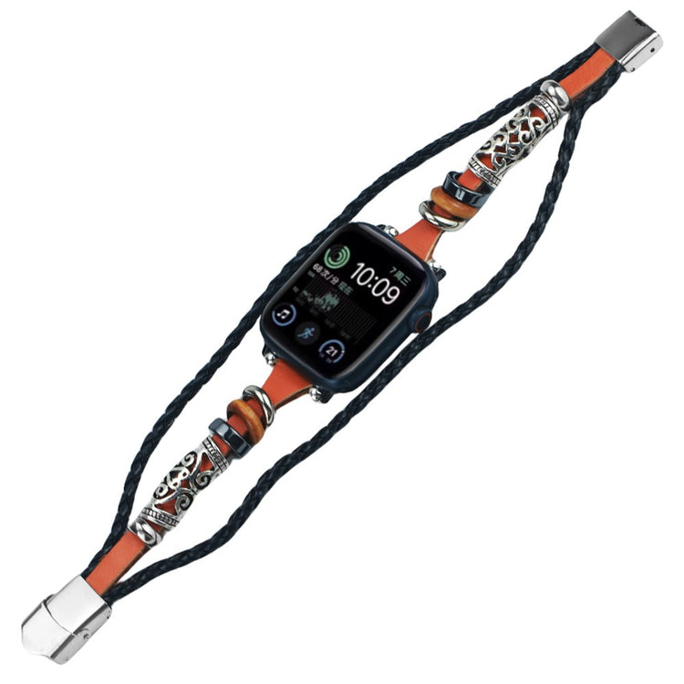 Rigtigt Kønt Kunstlæder Universal Rem passer til Apple Smartwatch - Brun#serie_2