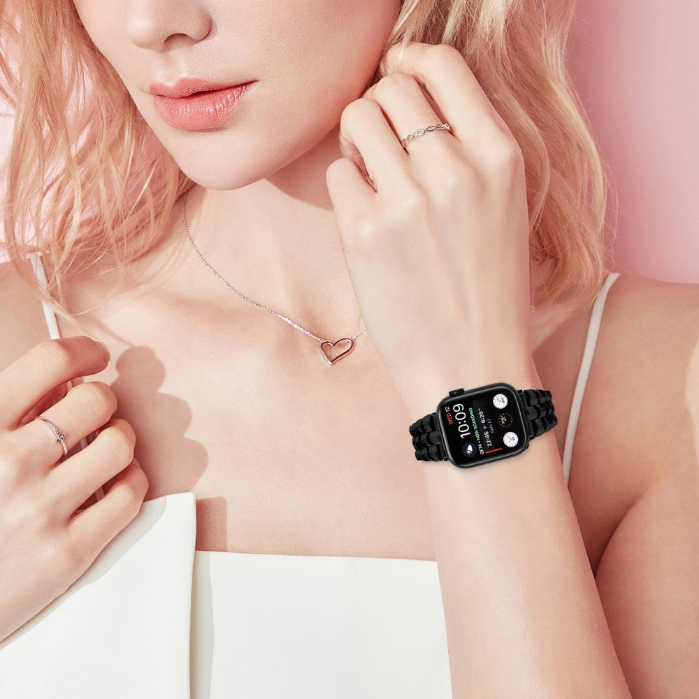 Helt Vildt Elegant Metal Universal Rem passer til Apple Smartwatch - Sort#serie_1