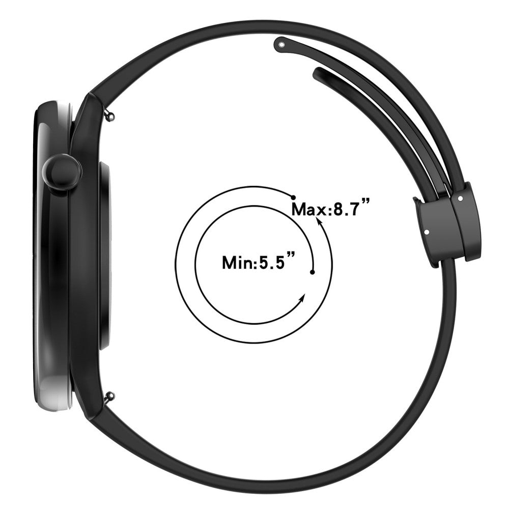 Huami Amazfit GTR Mini / GTS 4 / 3 / 2 / Bip 3 Watch Band Magnetic Folding Buckle 20mm Silicone Strap - Lavender Grey#serie_11