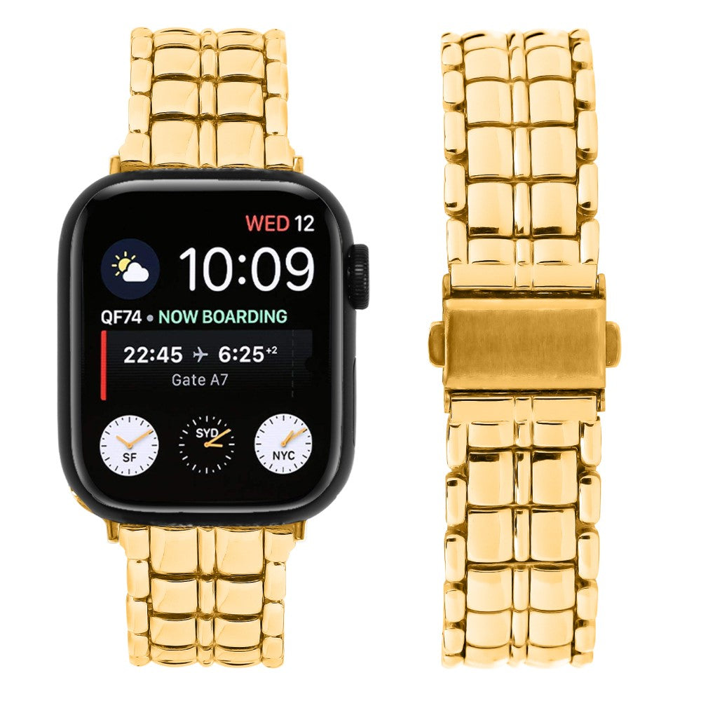 Vildt Skøn Metal Universal Rem passer til Apple Smartwatch - Guld#serie_2