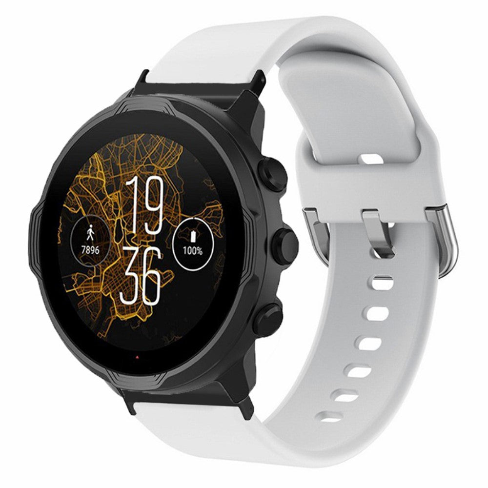 Meget Cool Silikone Universal Rem passer til Smartwatch - Hvid#serie_3