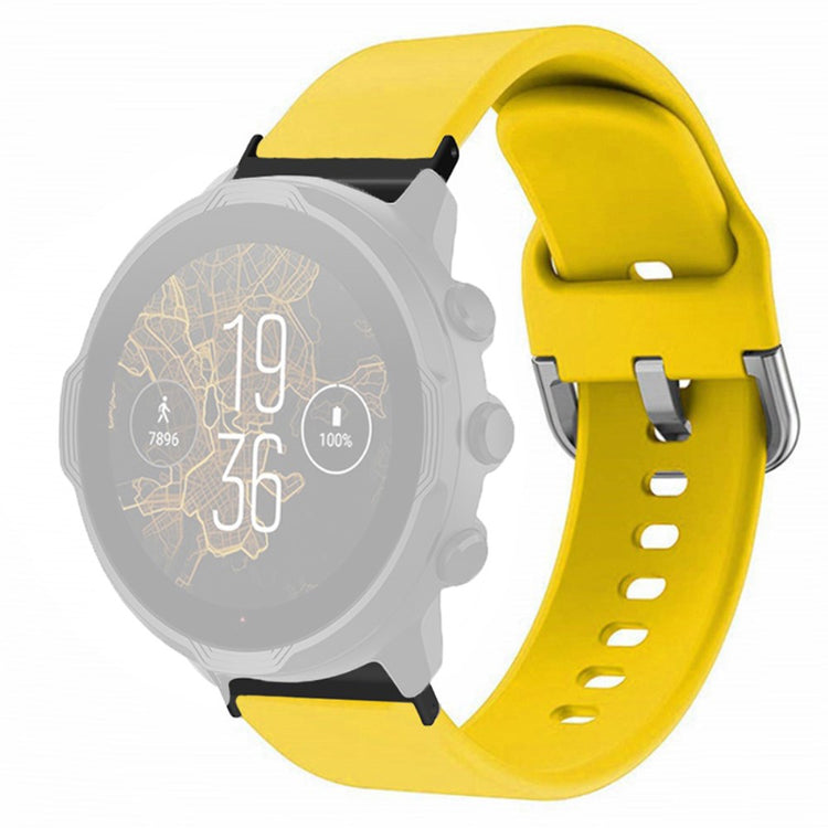 Meget Cool Silikone Universal Rem passer til Smartwatch - Gul#serie_4