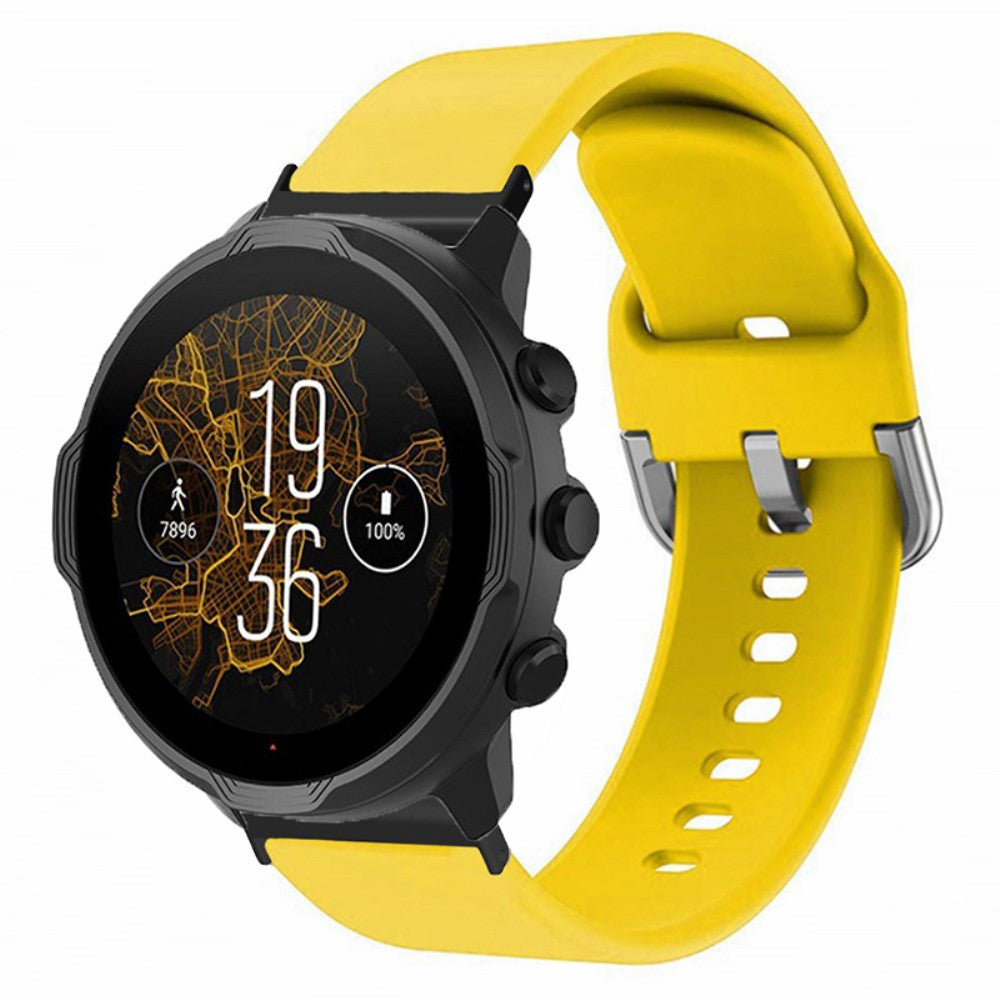 Meget Cool Silikone Universal Rem passer til Smartwatch - Gul#serie_4