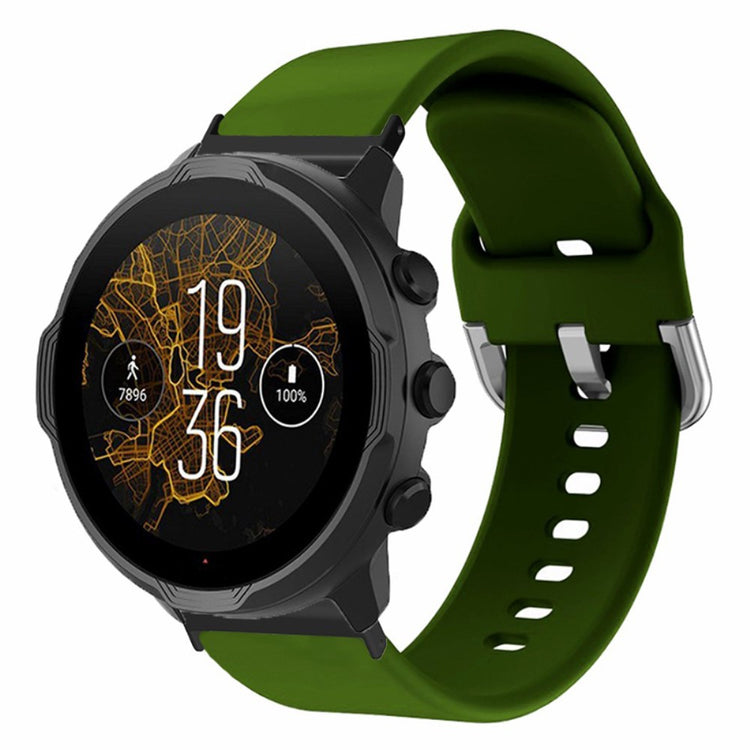 Meget Cool Silikone Universal Rem passer til Smartwatch - Grøn#serie_10