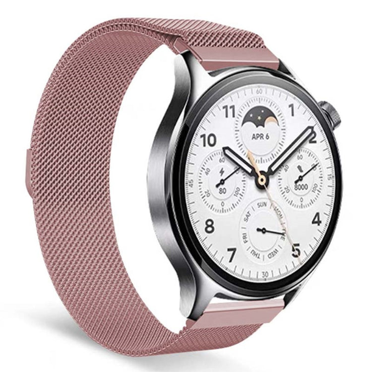 Meget Godt Metal Universal Rem passer til Smartwatch - Pink#serie_1