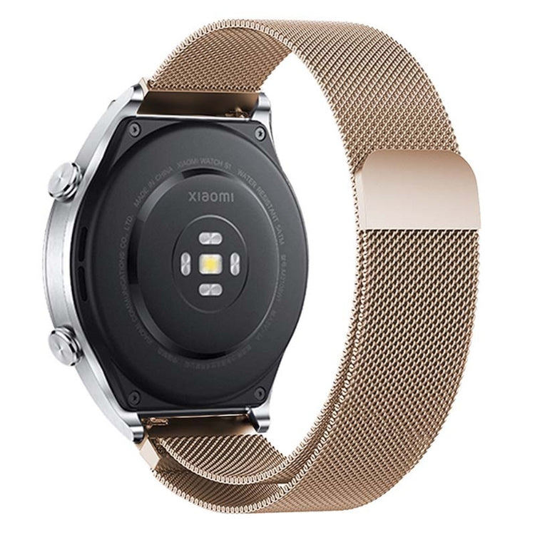 Meget Godt Metal Universal Rem passer til Smartwatch - Guld#serie_2