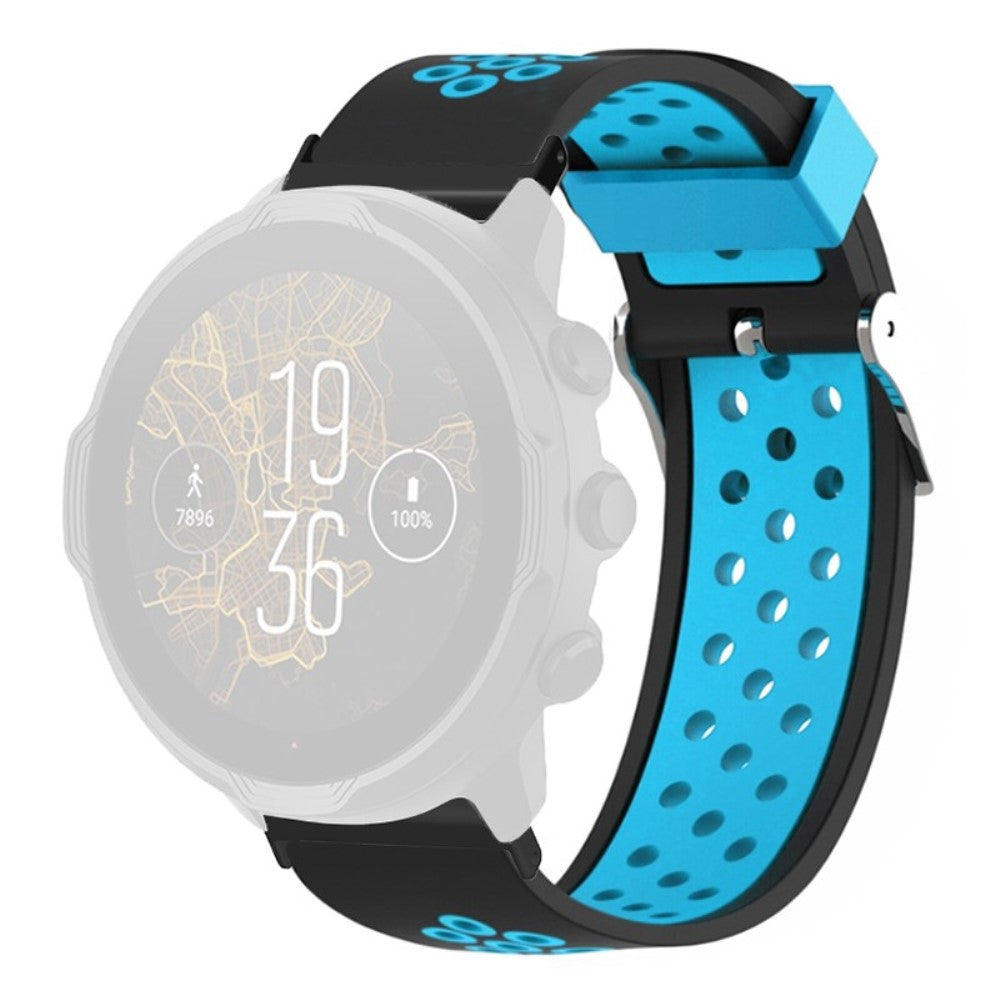 Rigtigt Cool Silikone Universal Rem passer til Smartwatch - Blå#serie_4