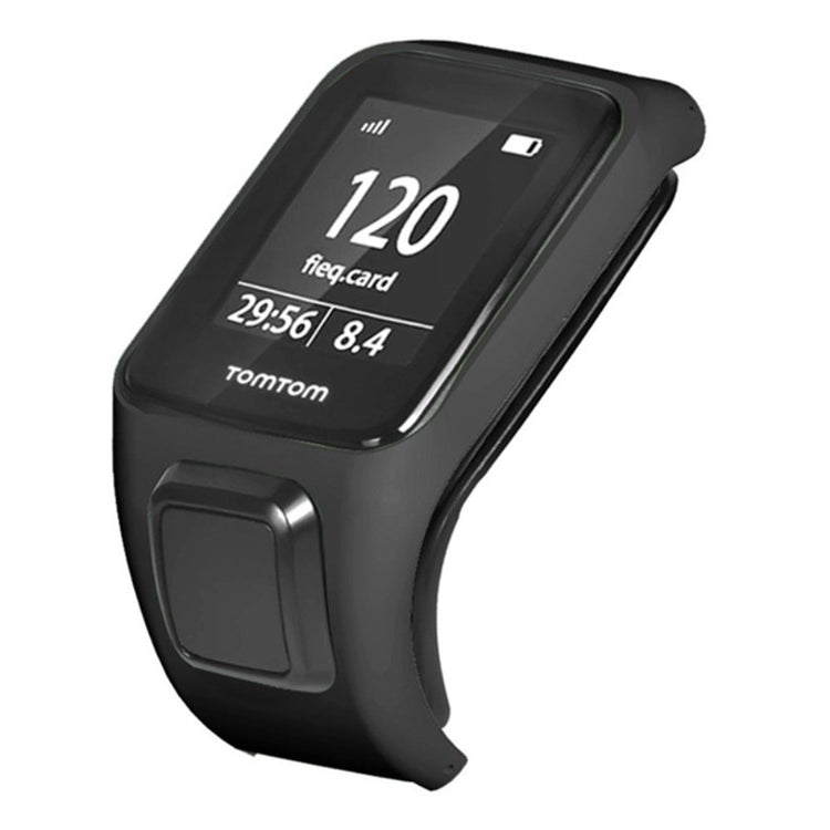 Hårdt Silikone Universal Bumper passer til Tomtom Smartwatch - Sort#serie_5