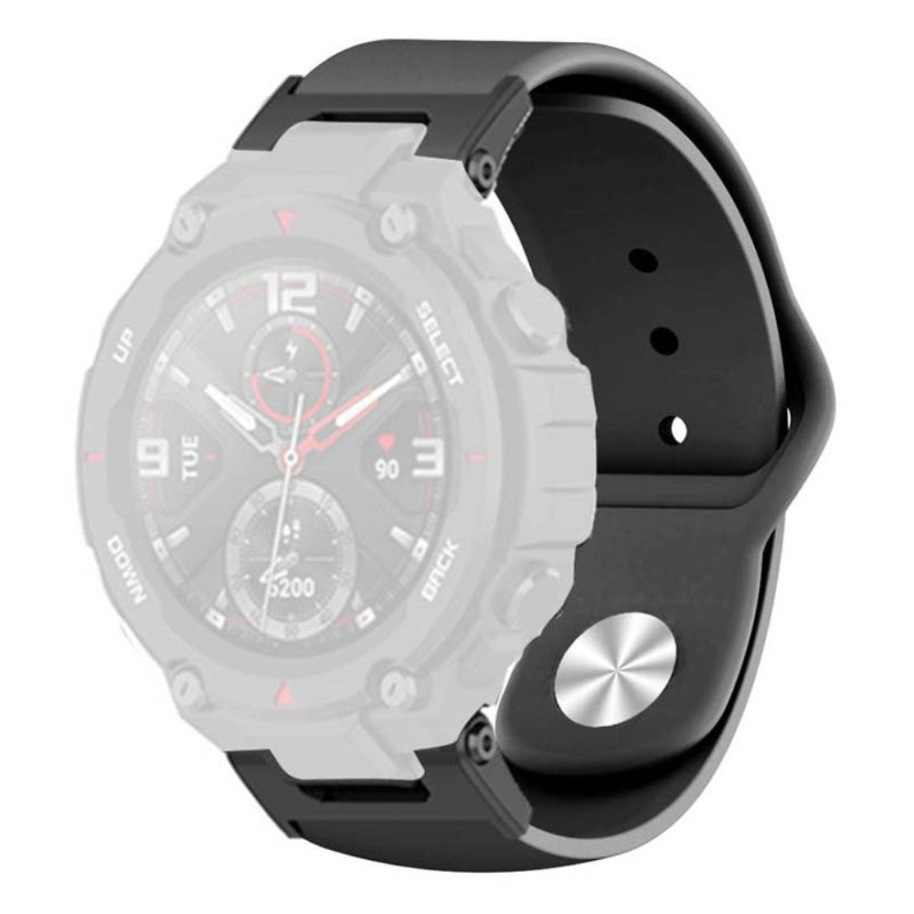 Silikone Universal Rem passer til Amazfit T-Rex 1 / Amazfit T-Rex Pro - Sort#serie_6