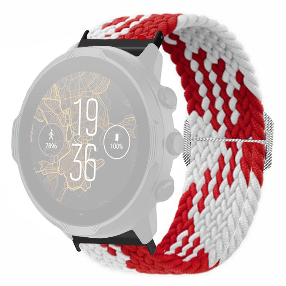 Vildt Holdbart Nylon Universal Rem passer til Smartwatch - Rød#serie_6