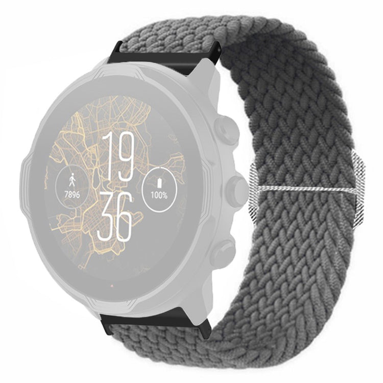 Vildt Holdbart Nylon Universal Rem passer til Smartwatch - Sølv#serie_9