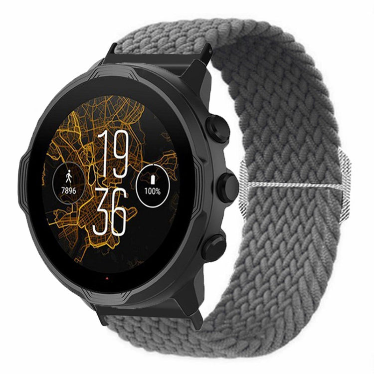 Vildt Holdbart Nylon Universal Rem passer til Smartwatch - Sølv#serie_9