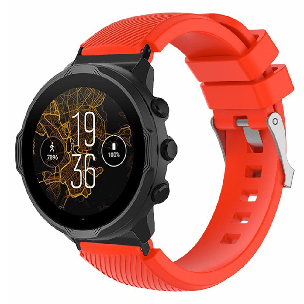 Meget Kønt Silikone Universal Rem passer til Smartwatch - Rød#serie_4