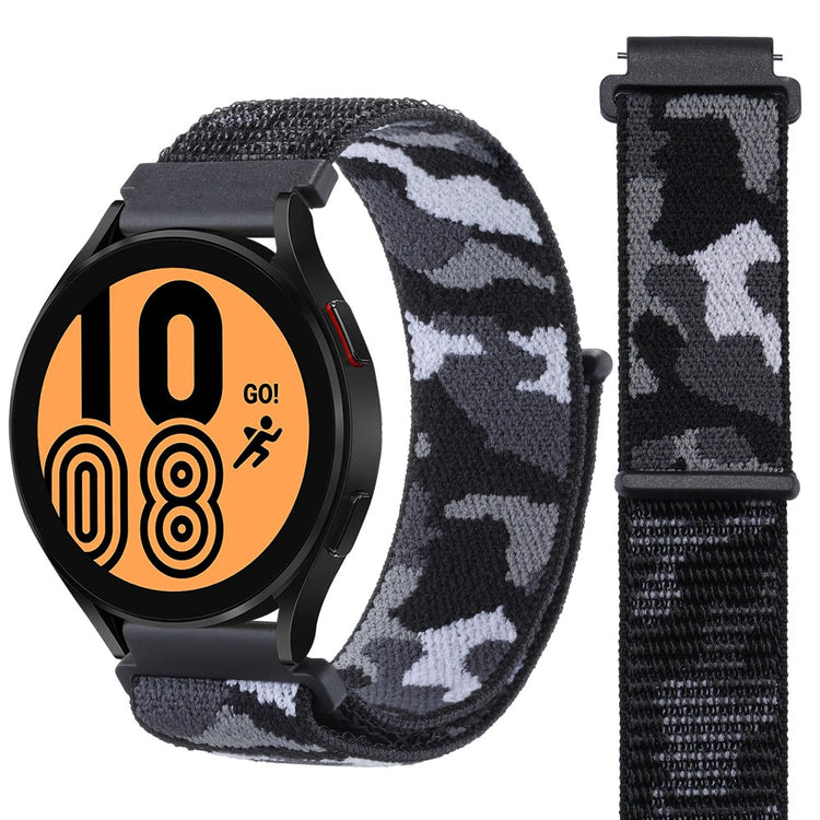 Super Skøn Nylon Universal Rem passer til Smartwatch - Sort#serie_1