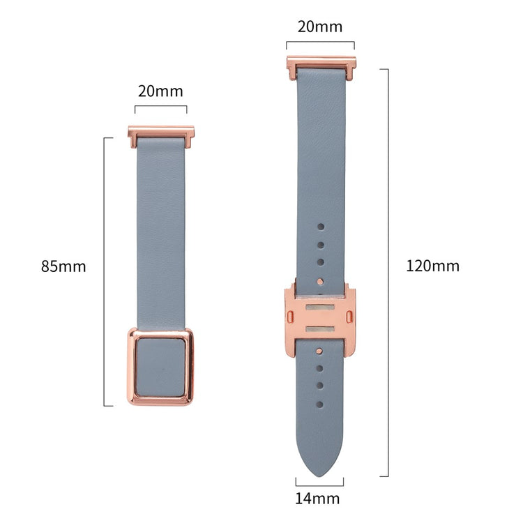 Super Fantastisk Kunstlæder Universal Rem passer til Smartwatch - Pink#serie_2