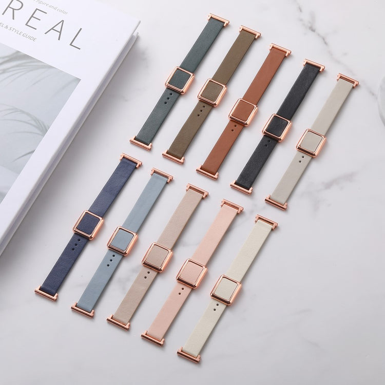 Super Fantastisk Kunstlæder Universal Rem passer til Smartwatch - Brun#serie_4