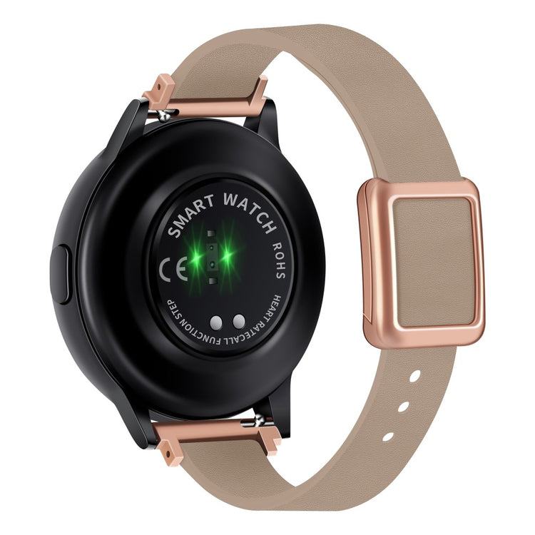 Super Fantastisk Kunstlæder Universal Rem passer til Smartwatch - Brun#serie_8