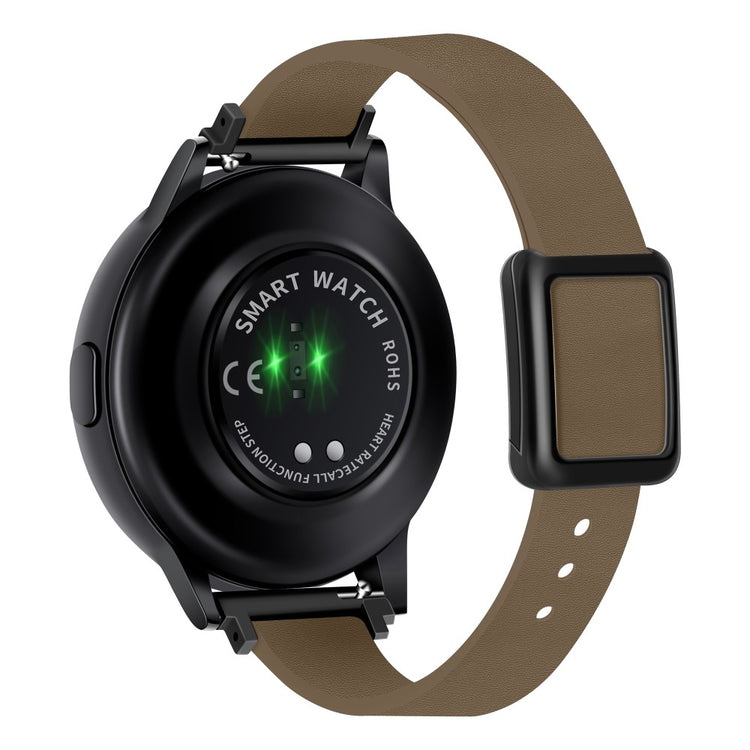 Super Fantastisk Kunstlæder Universal Rem passer til Smartwatch - Brun#serie_11