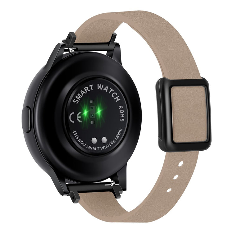 Super Fantastisk Kunstlæder Universal Rem passer til Smartwatch - Brun#serie_15