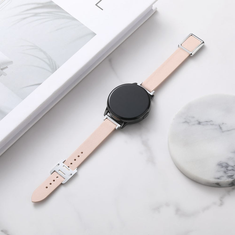 Super Fantastisk Kunstlæder Universal Rem passer til Smartwatch - Pink#serie_19