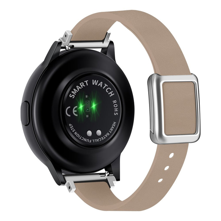 Super Fantastisk Kunstlæder Universal Rem passer til Smartwatch - Brun#serie_24