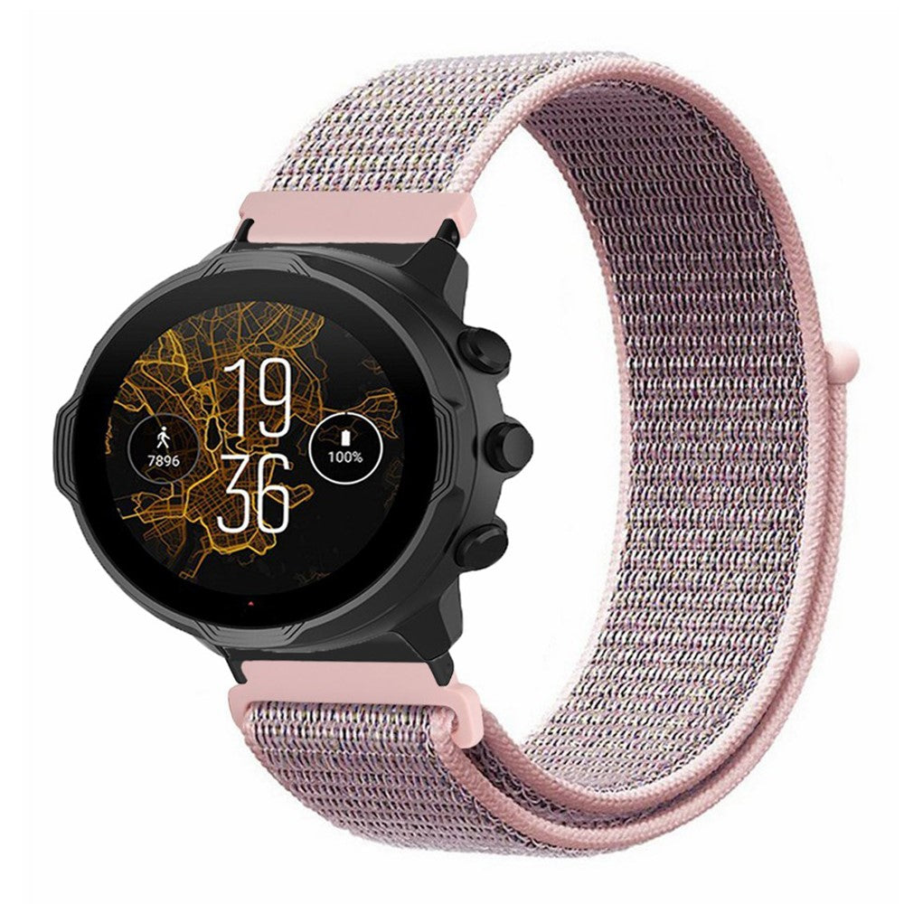 Meget Cool Nylon Universal Rem passer til Smartwatch - Pink#serie_2
