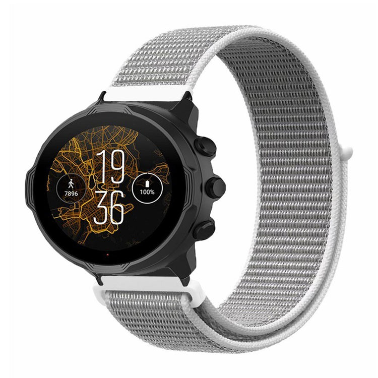 Meget Cool Nylon Universal Rem passer til Smartwatch - Sølv#serie_3