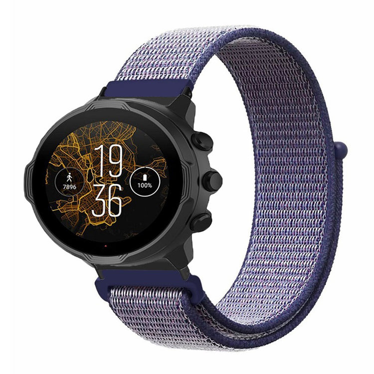 Meget Cool Nylon Universal Rem passer til Smartwatch - Blå#serie_6