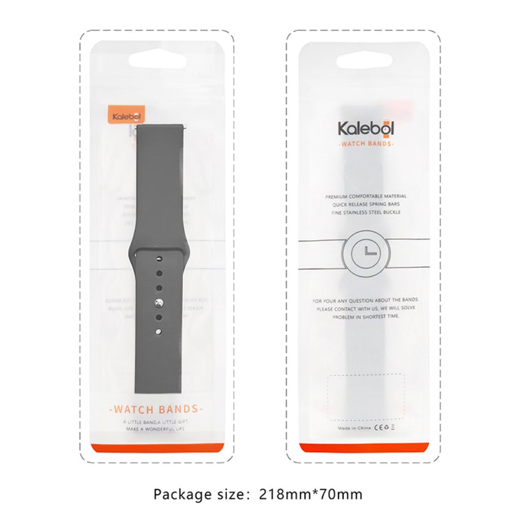 Super Kønt Silikone Universal Rem passer til Smartwatch - Sort#serie_6