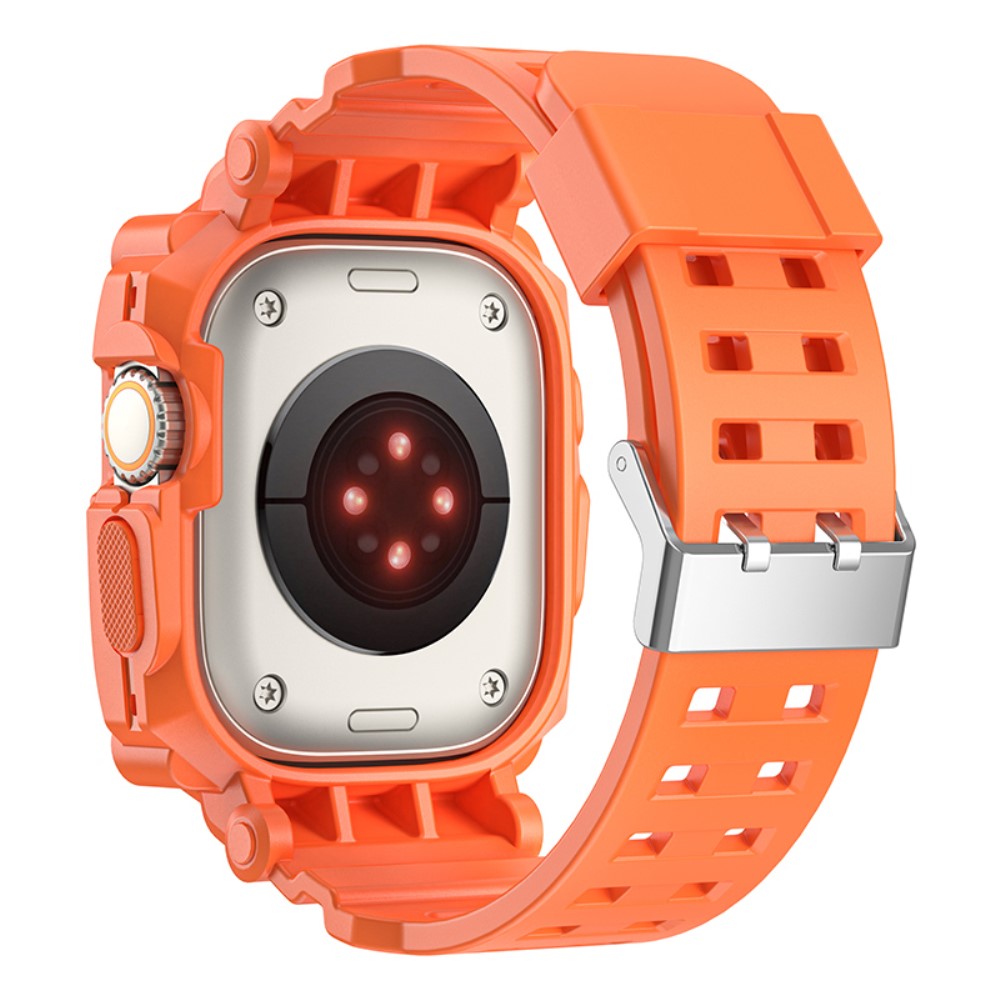Helt Vildt Flot Silikone Rem passer til Apple Watch Ultra - Orange#serie_1