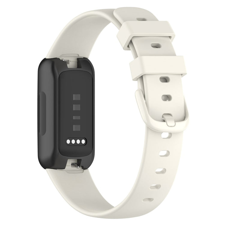 Helt Vildt Fantastisk Silikone Rem passer til Fitbit Inspire 3 - Hvid#serie_9