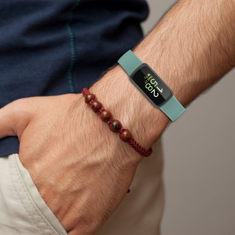 Super Fed Silikone Rem passer til Fitbit Inspire 3 - Grøn#serie_4