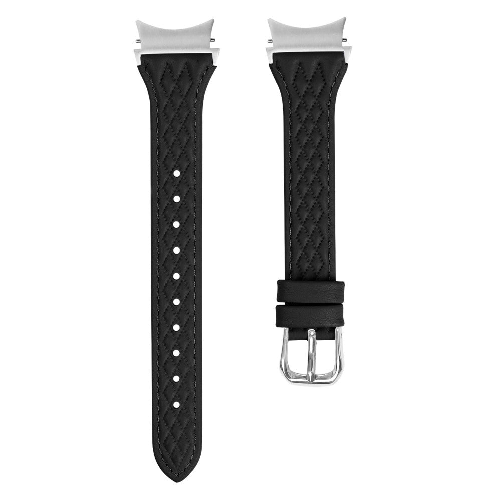 Mega Elegant Ægte Læder Universal Rem passer til Samsung Smartwatch - Sort#serie_5