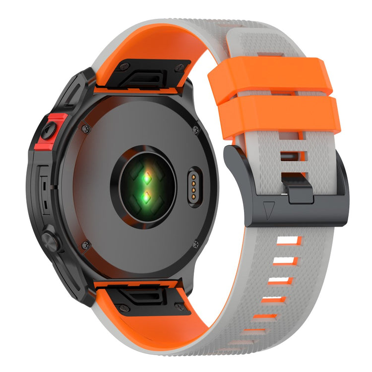 Vildt Fantastisk Silikone Universal Rem passer til Garmin Smartwatch - Orange#serie_10