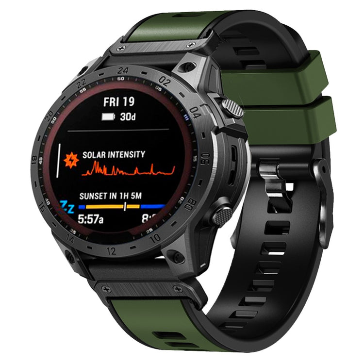 Vildt Rart Silikone Universal Rem passer til Garmin Smartwatch - Grøn#serie_9